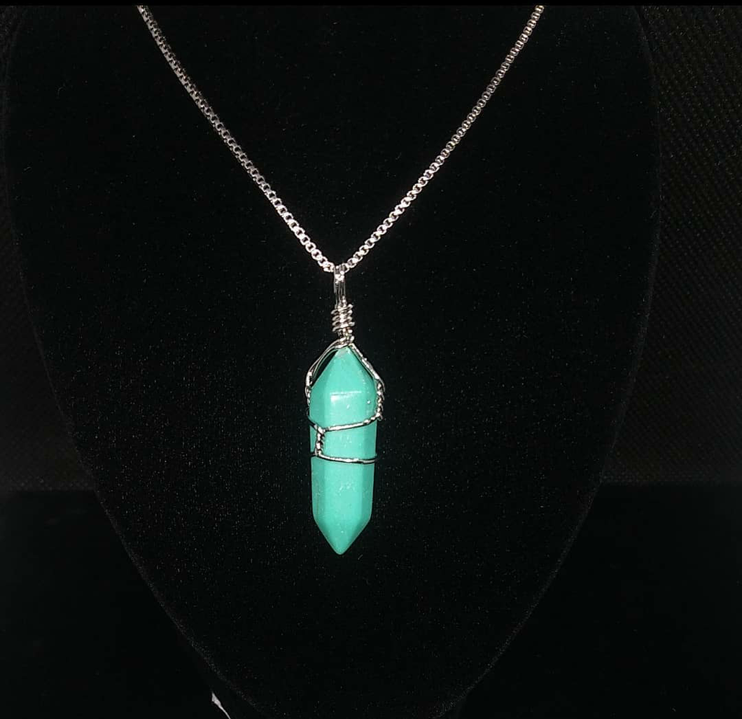 1a MAGNESITE STONE PENDANT